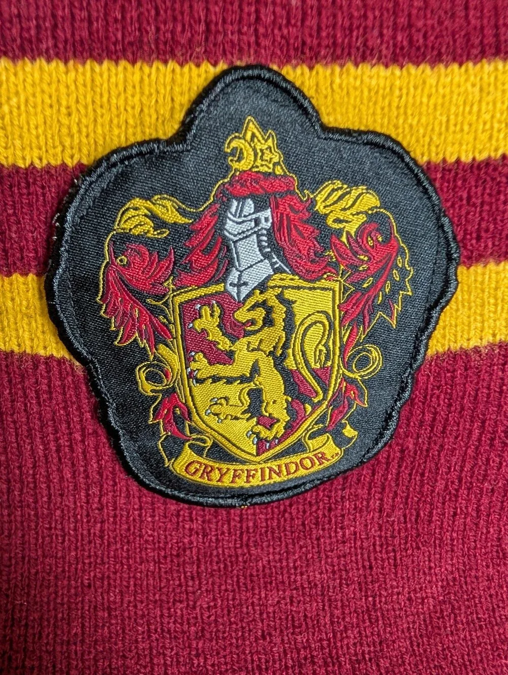 Harry Potter Gryffindor House Knit Scarf Red Gold Cosplay OS